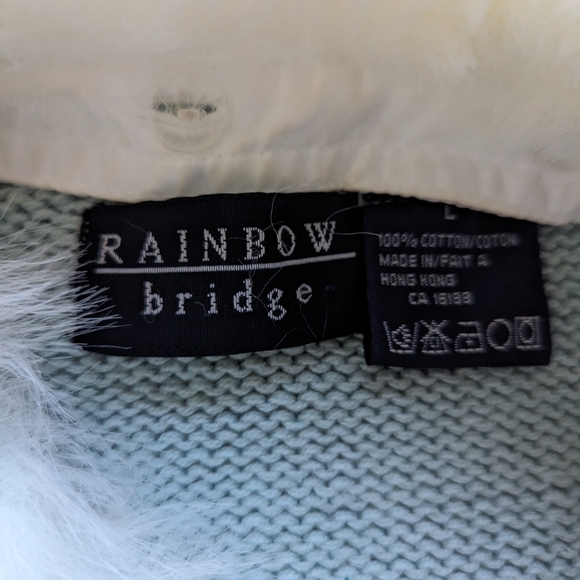 Vintage Teal Snowflake Cardigan - Picture 4 of 8